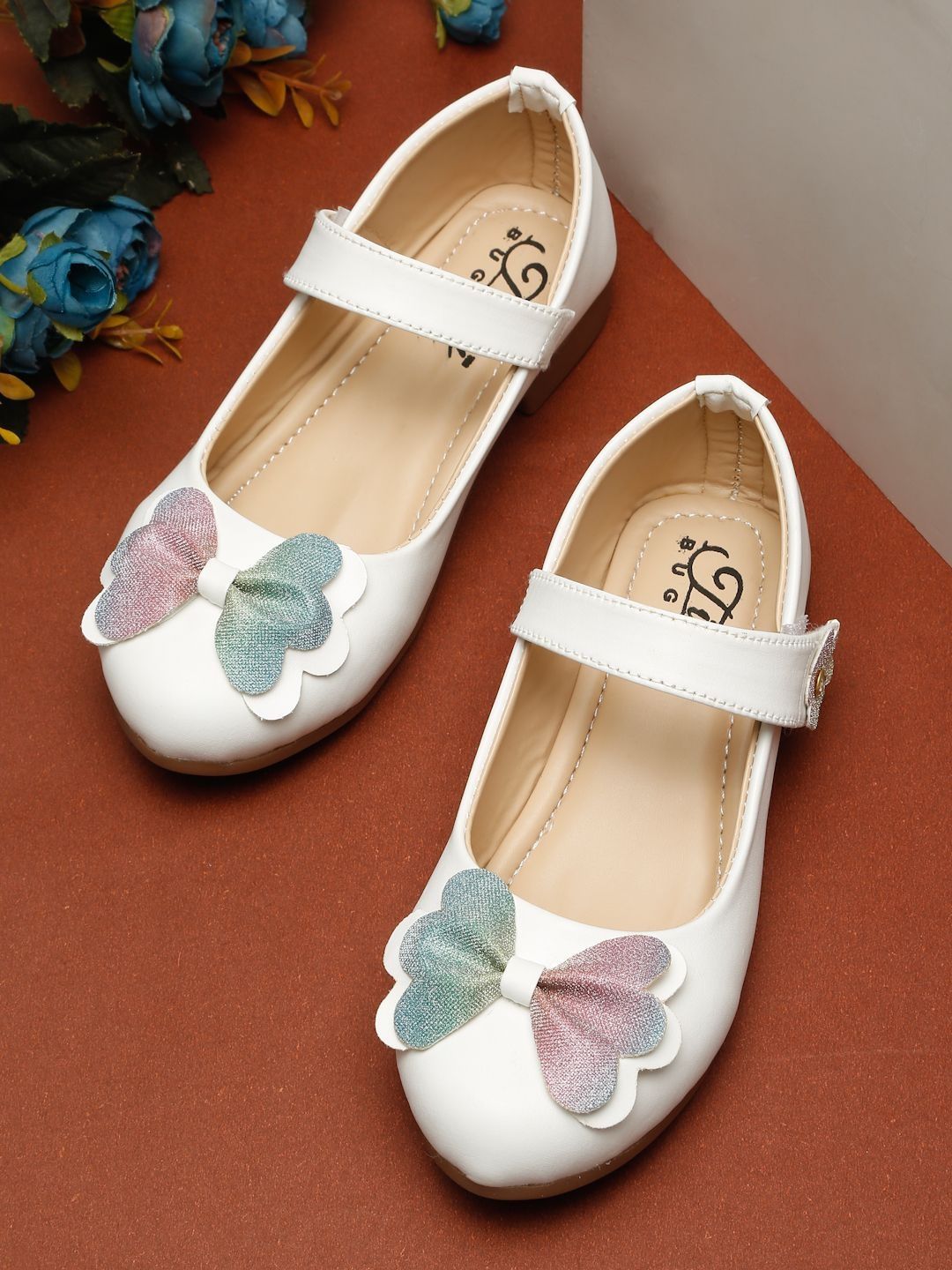 Tiny Bugs Girls Embellished Party Bows Flats