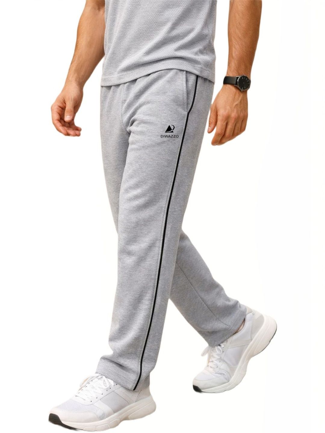Diwazzo Men Cotton Mid Rise Track Pants-picture-19