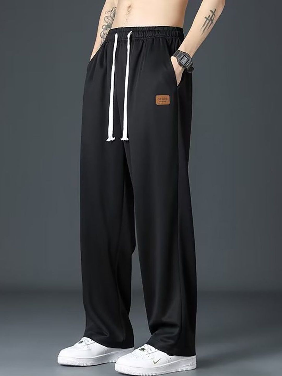 ANDREW HILL Men Loose Fit Trousers-image-43