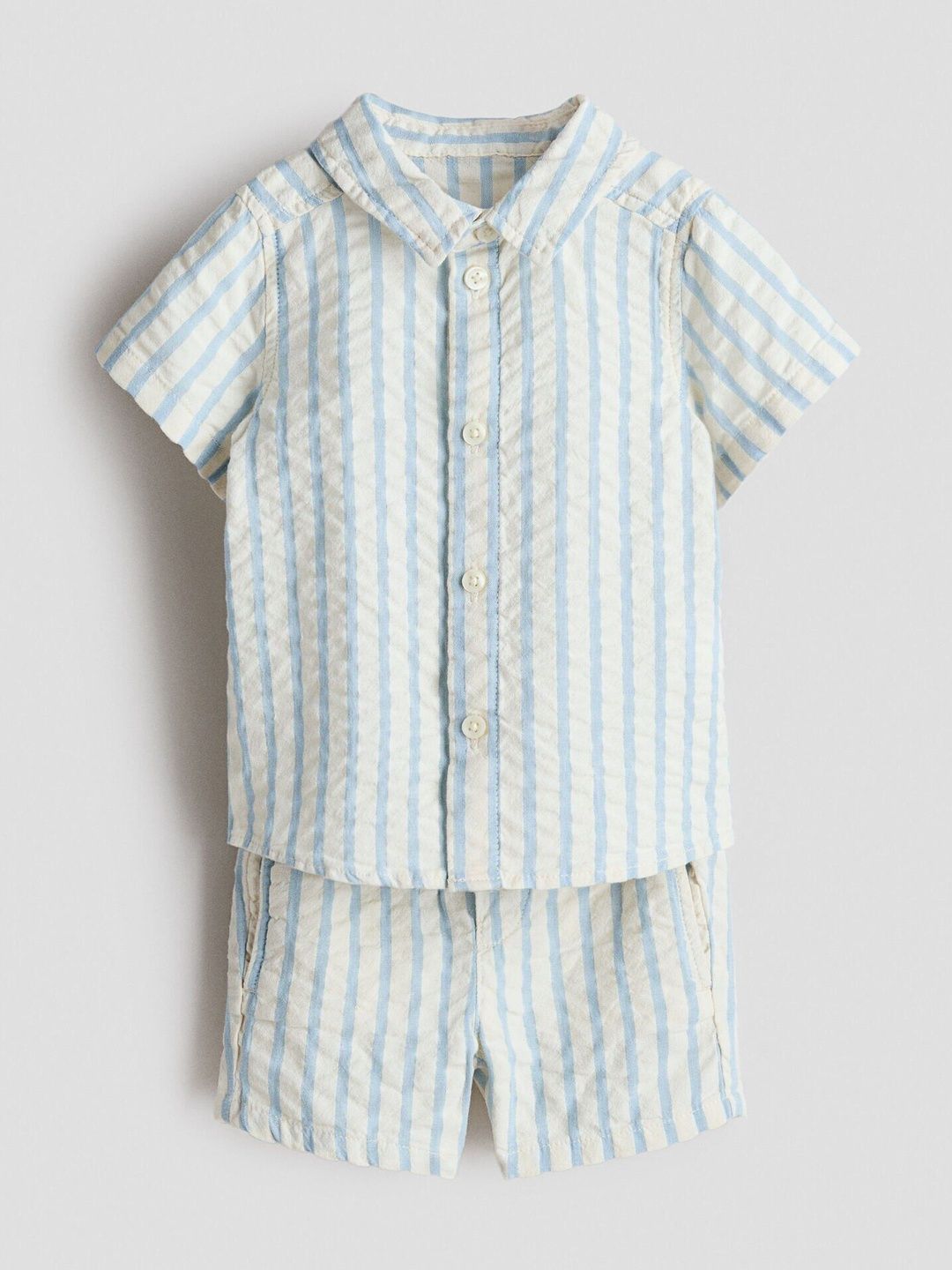 H&M 2-Piece Cotton Seersucker Set