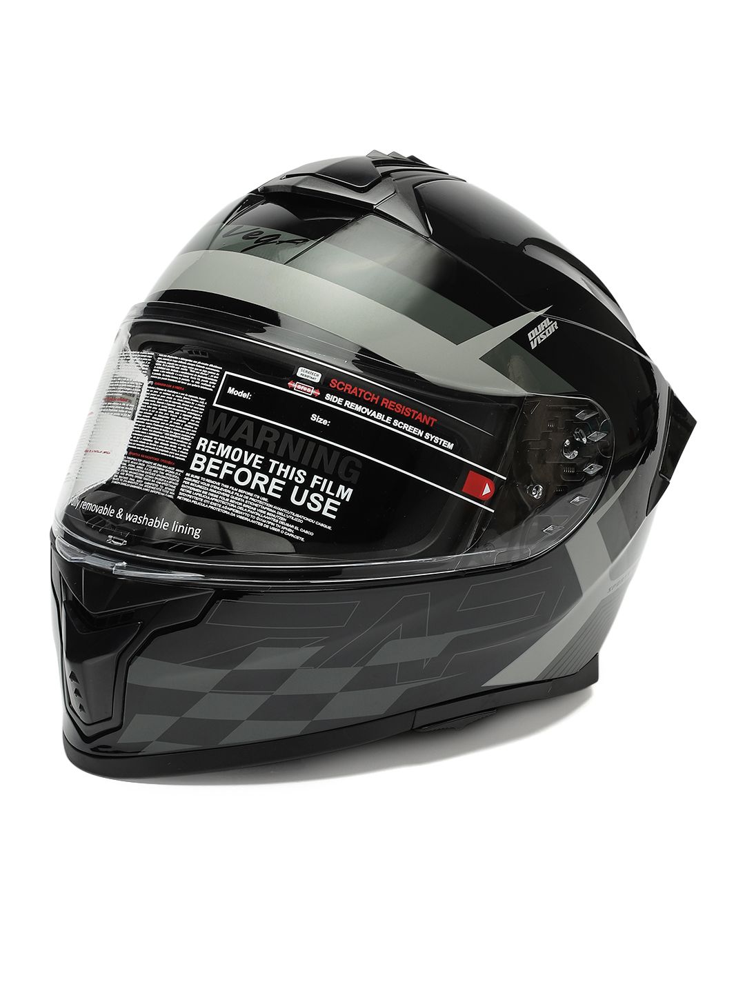 Vega Zap DV Alliance ISI and DOT Certified Full Face Helmet