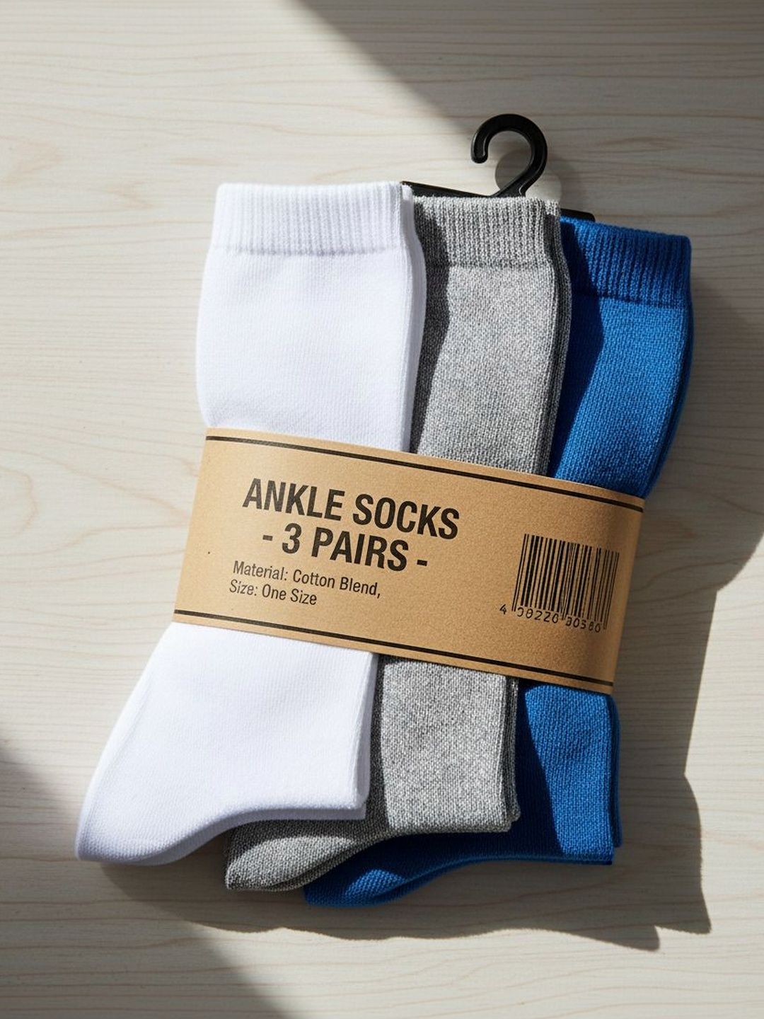 Moda Rapido Men Pack Of 3 Cotton Ankle Length Socks-picture-43