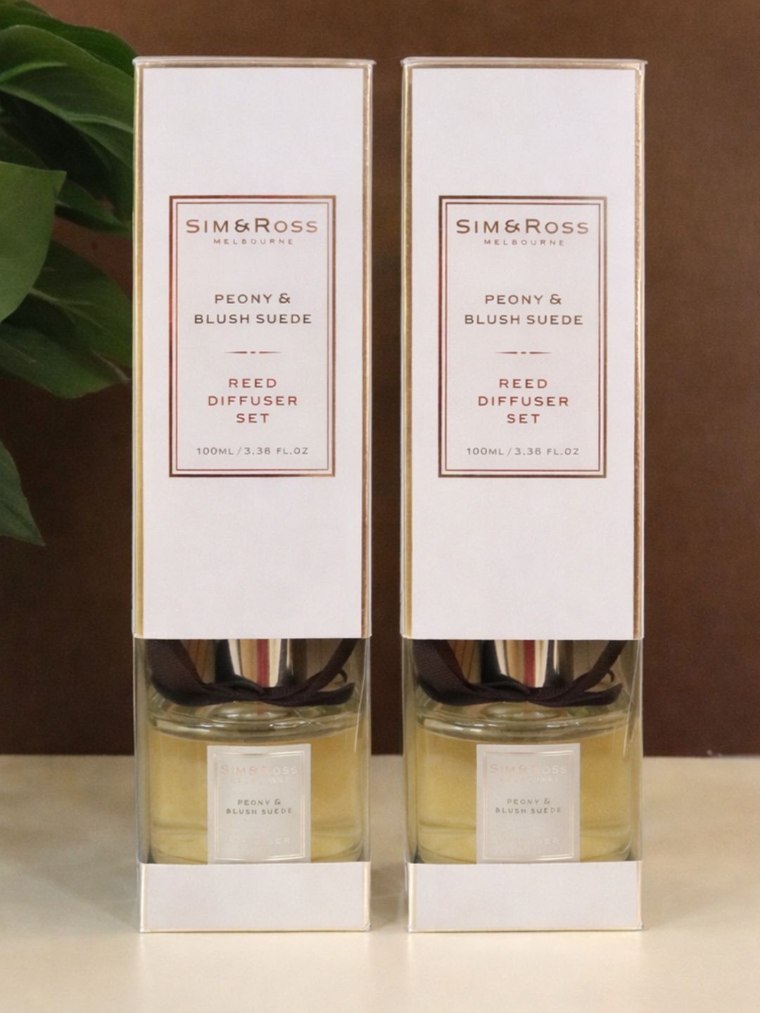 Sim & Ross Blue Peony & Blush Suede 2Pcs Aroma Oil Diffusers - 100 ml Each-image-48