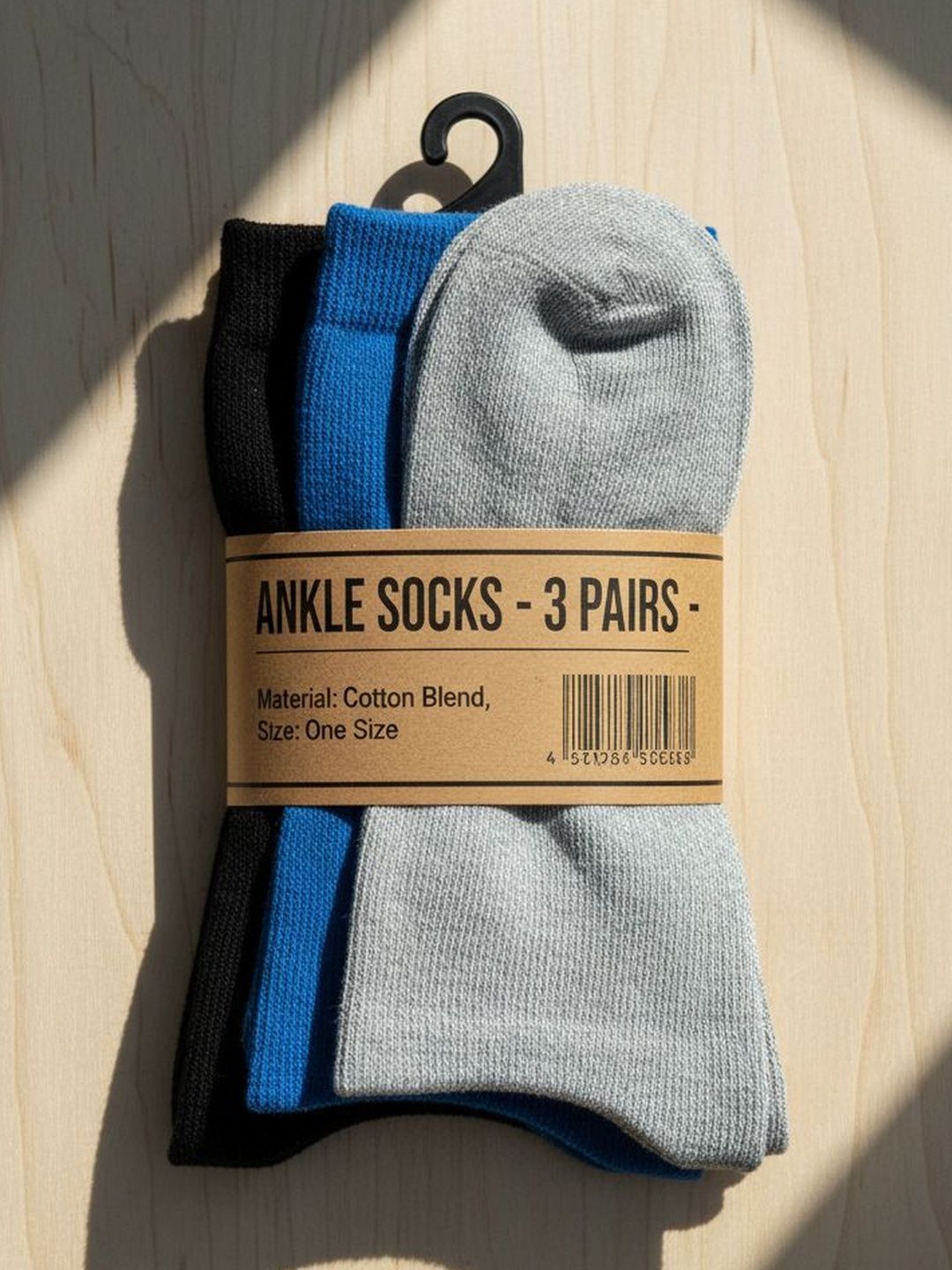 Moda Rapido Men Pack Of 3 Cotton Ankle-Length Socks-picture-34