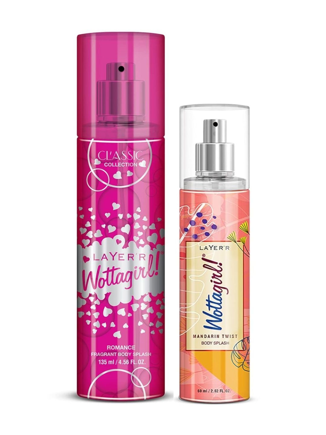 LAYER'R WOTTAGIRL! Set Of 2 Classic Romance Body Splash - 135 ml & Mandarin Twist - 60 ml-image-45
