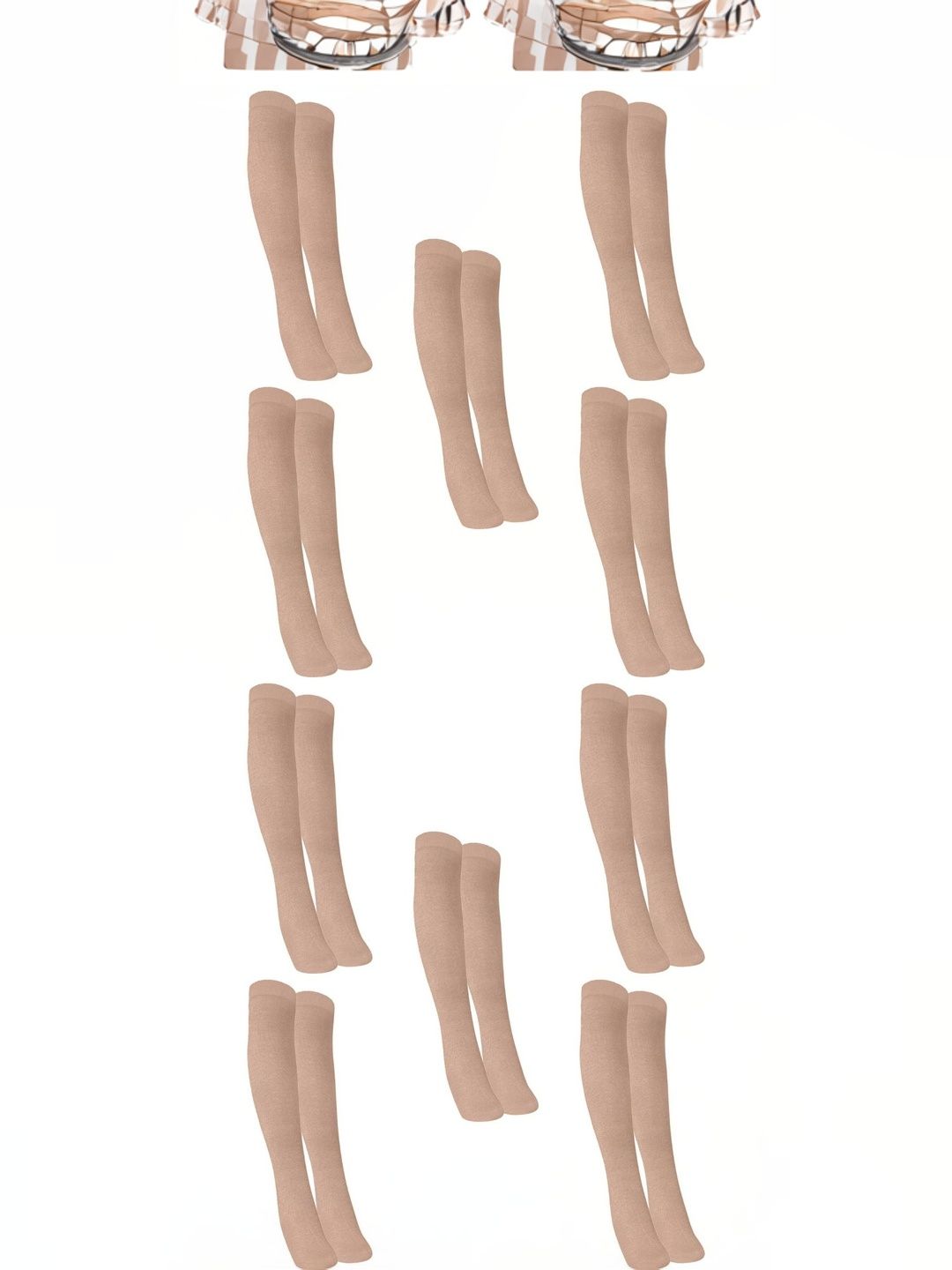 MUKHAKSH Men Pack Of 10 Knee-Length Socks-picture-58