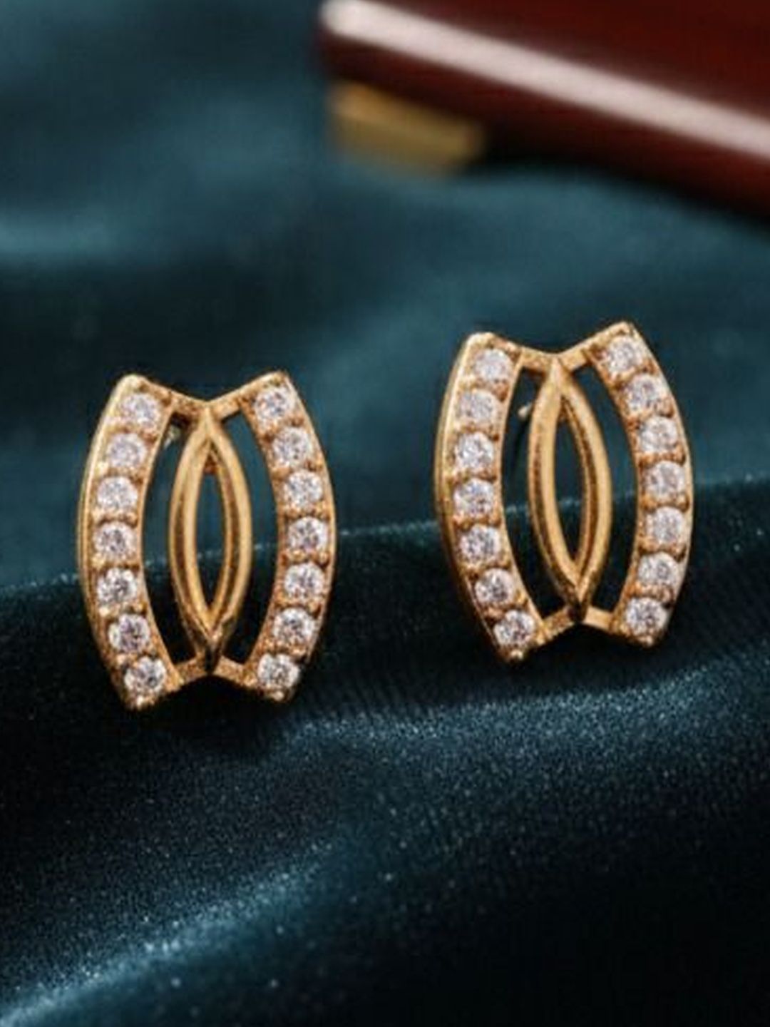 Sangria American Diamond Stone Studded Studs Earrings-picture-34