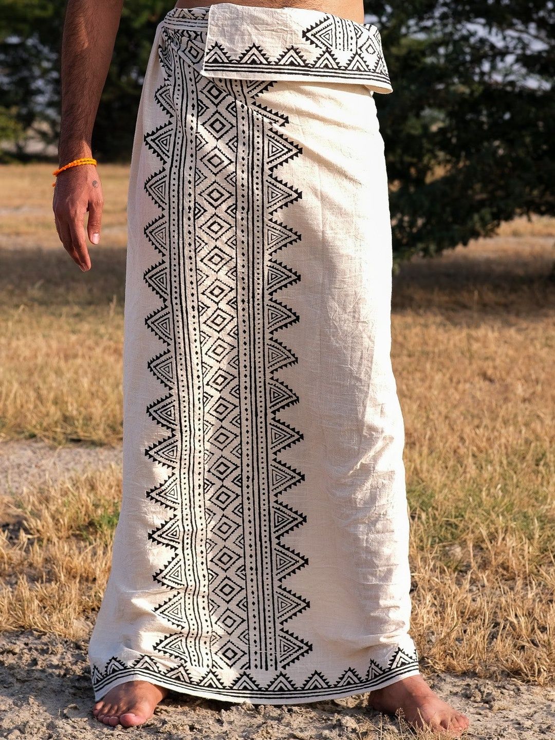 CRYSTAL HEAL Men Cotton Dhotis-picture-19
