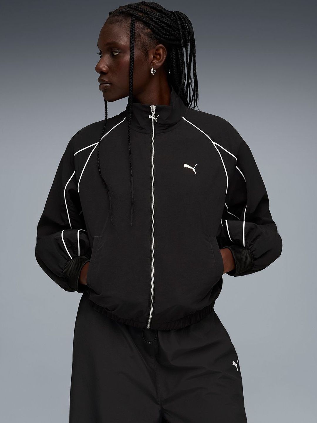 Puma T7 Women's Balloon Sleeve Short Jacket-picture-28
