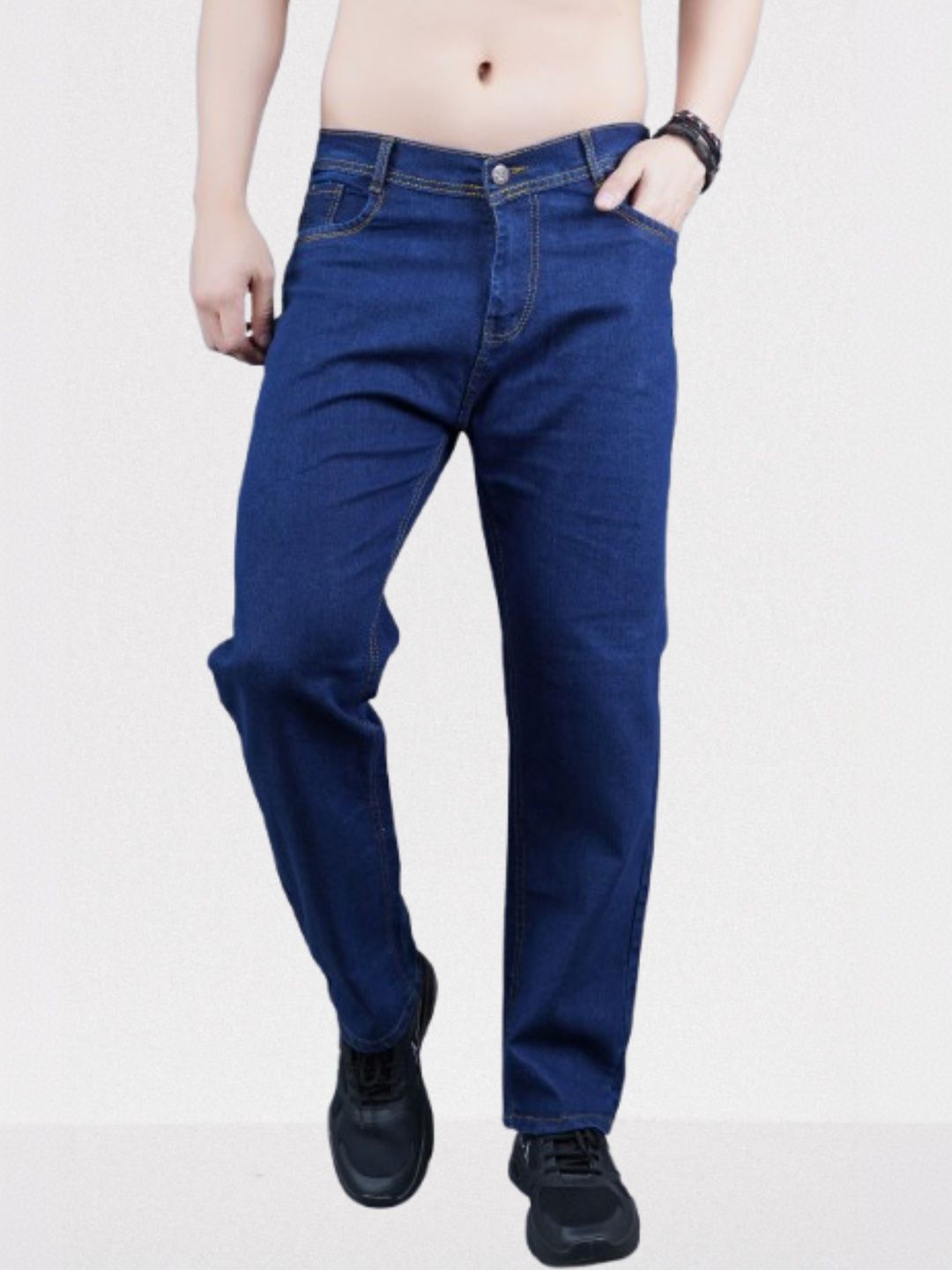 Moda Rapido Men Classic Regular Fit Mid-Rise Stretchable Jeans-picture-52