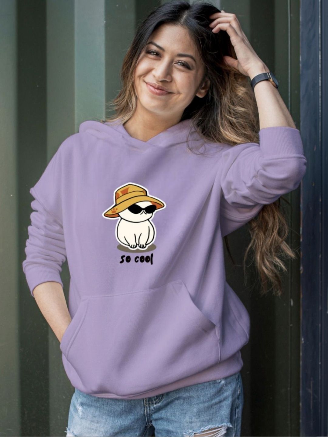 KASHIANXSTYLE Women Printed Hooded Sweatshirt-picture-16