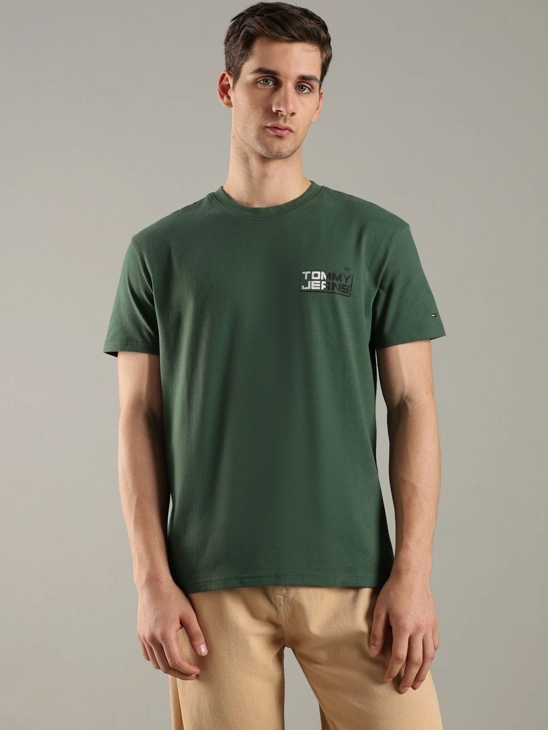 Tommy Hilfiger Men Brand Logo Printed T-shirt-picture-26