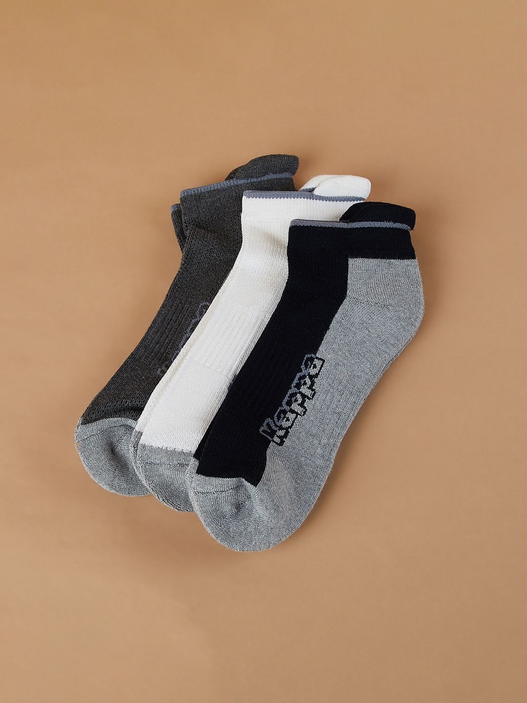 Kappa Men Pack Of 3 Shoe-Liners Socks-image-40