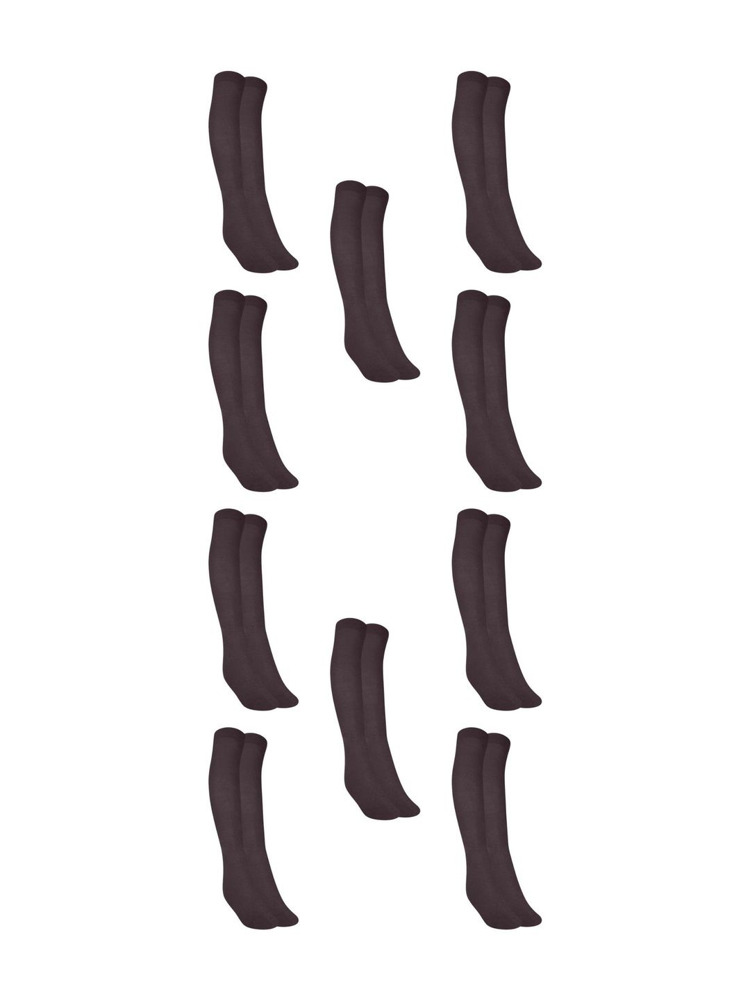 MUKHAKSH Men Pack Of 10 Knee-Length Socks-picture-26