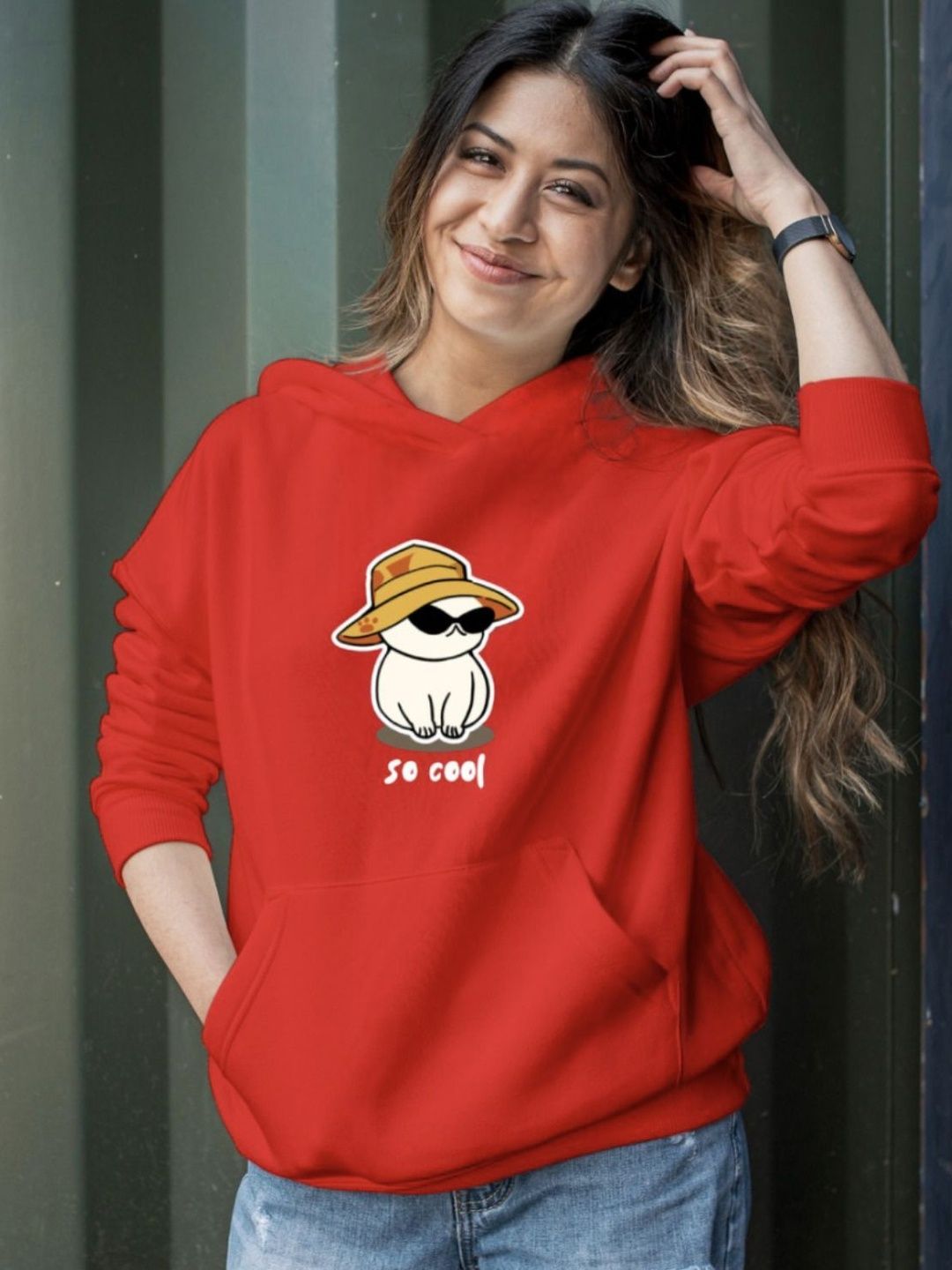 KASHIANXSTYLE Women Printed Hooded Sweatshirt-picture-24