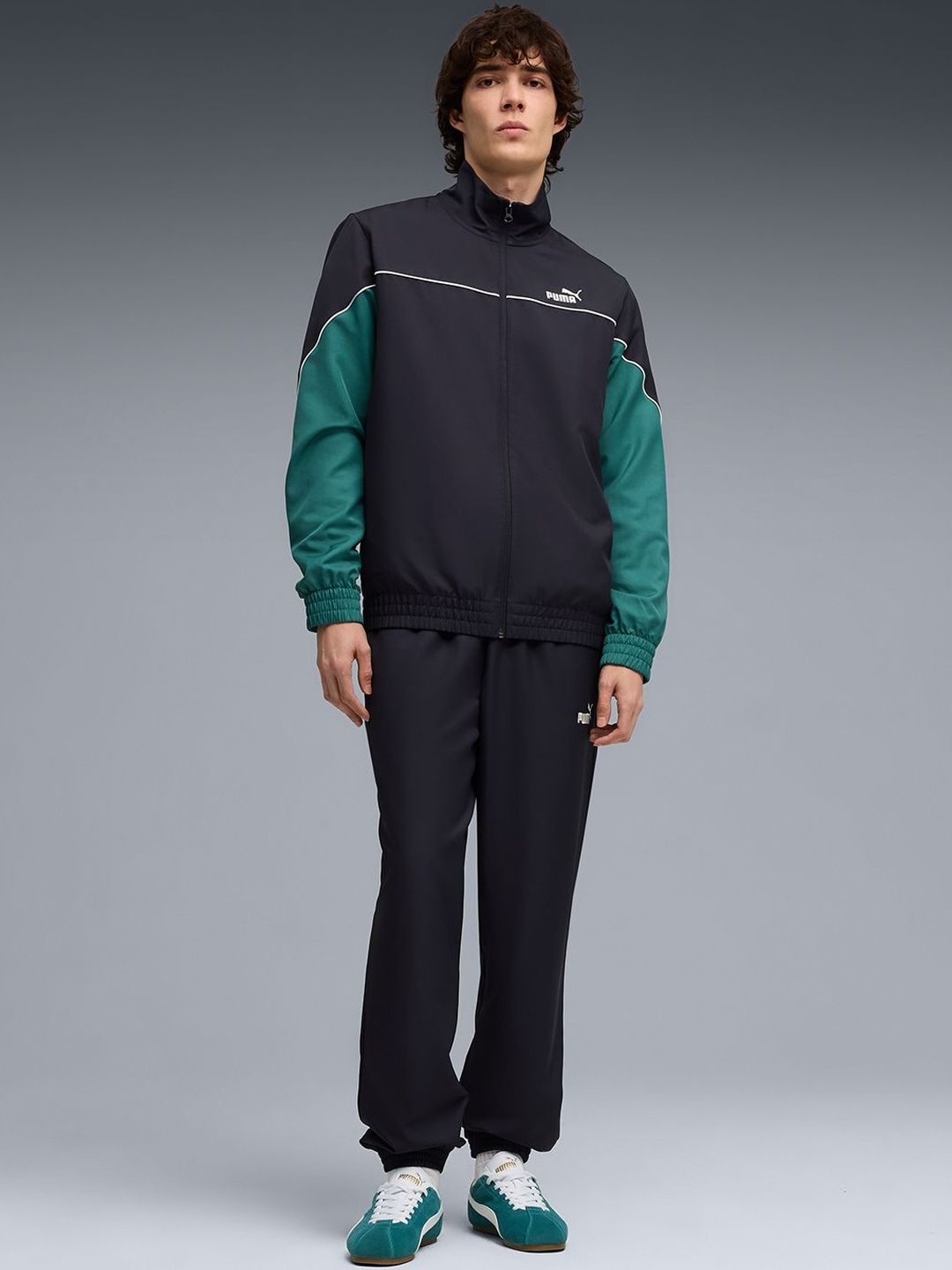 Puma Men's Woven Colourblock Tracksuit-picture-30