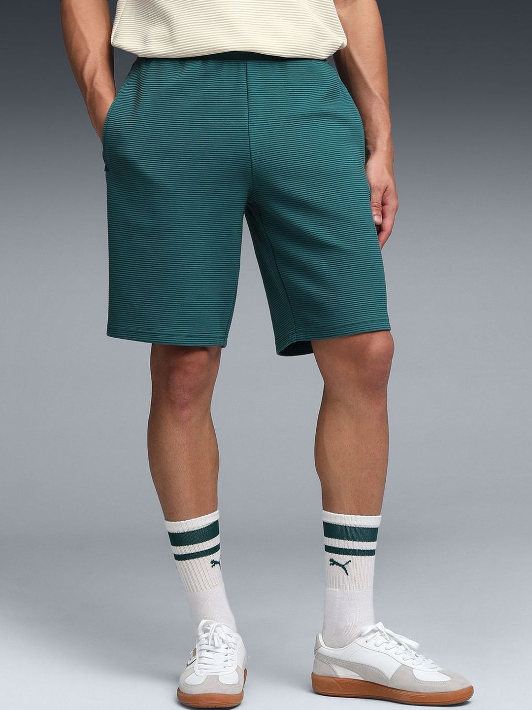 Puma Wardrobe Essentials Men's Ottoman Knitted Shorts-picture-30