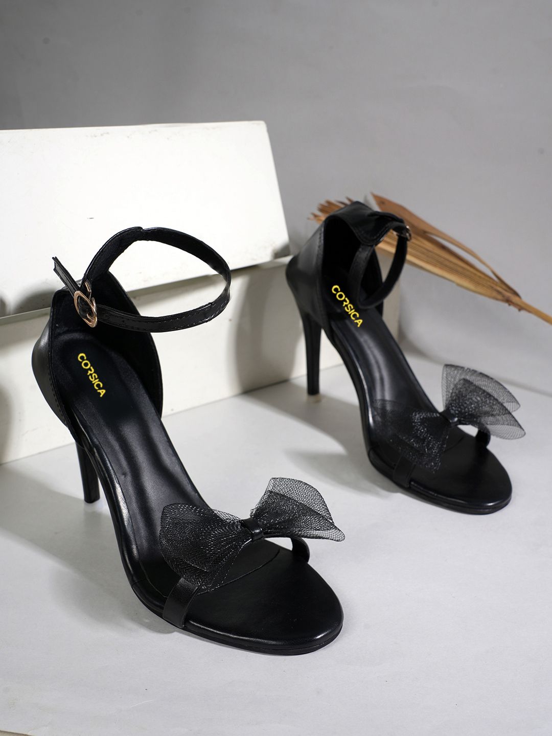 CORSICA PU Party Stiletto Sandals with Bows-image-49