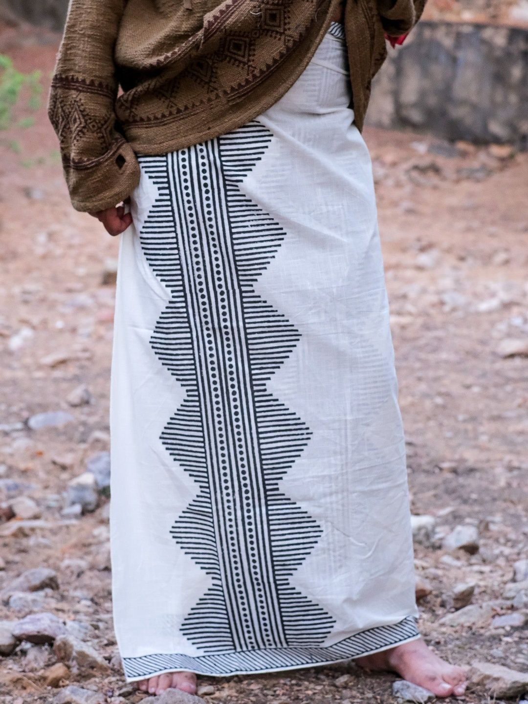 CRYSTAL HEAL Men Cotton Anviksha Dhoti Dhotis-picture-32