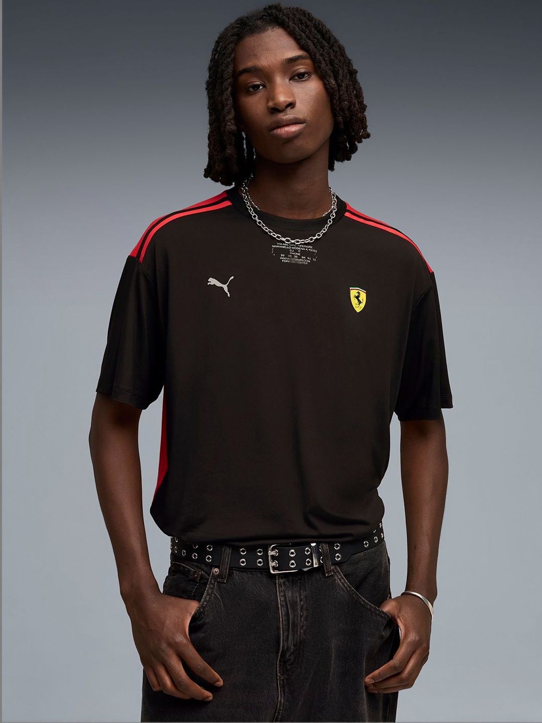 PUMA Motorsport Men Brand Logo Scuderia Ferrari Formula 1 Colourblocked T-shirt-picture-27
