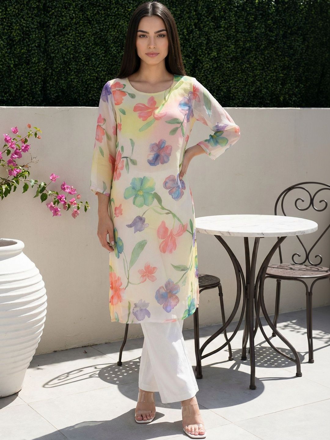 W Women Floral Printed Kurta-picture-39