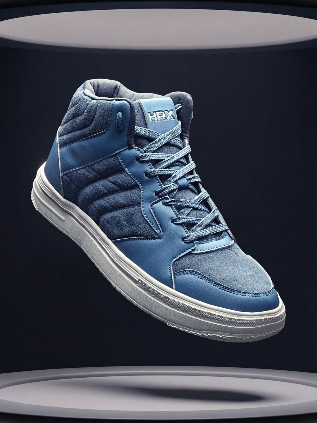 HRX by Hrithik Roshan Men Colourblocked Velvet Sneakers-picture-13