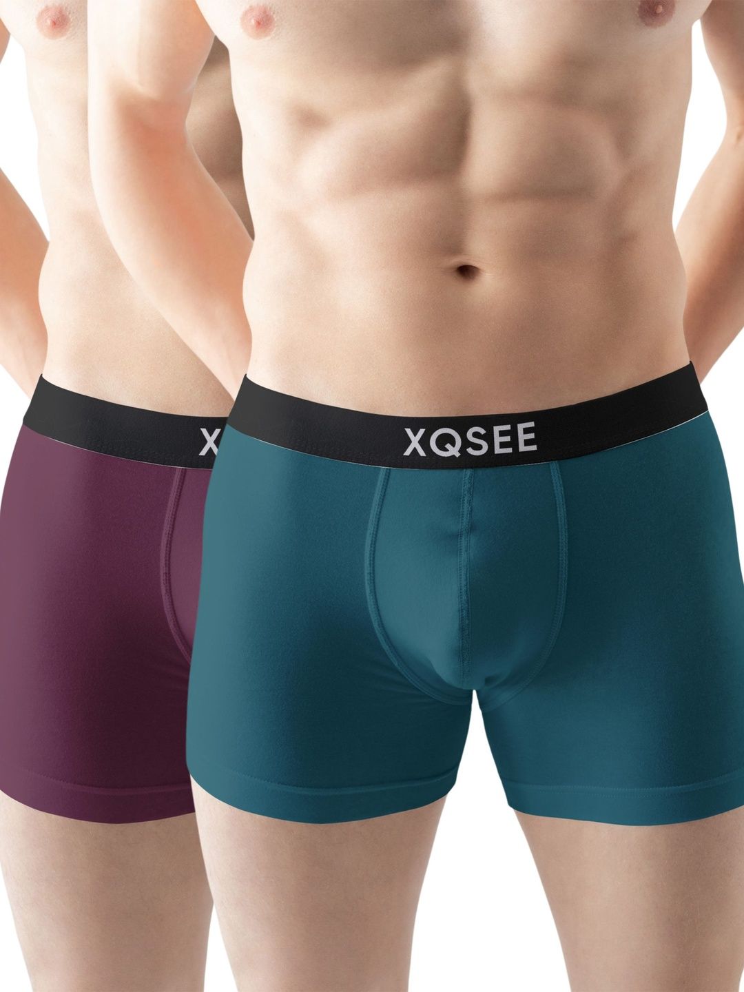 XQSEE Men Pack Of 2 Printed Mid -Rise Short Trunk-picture-44