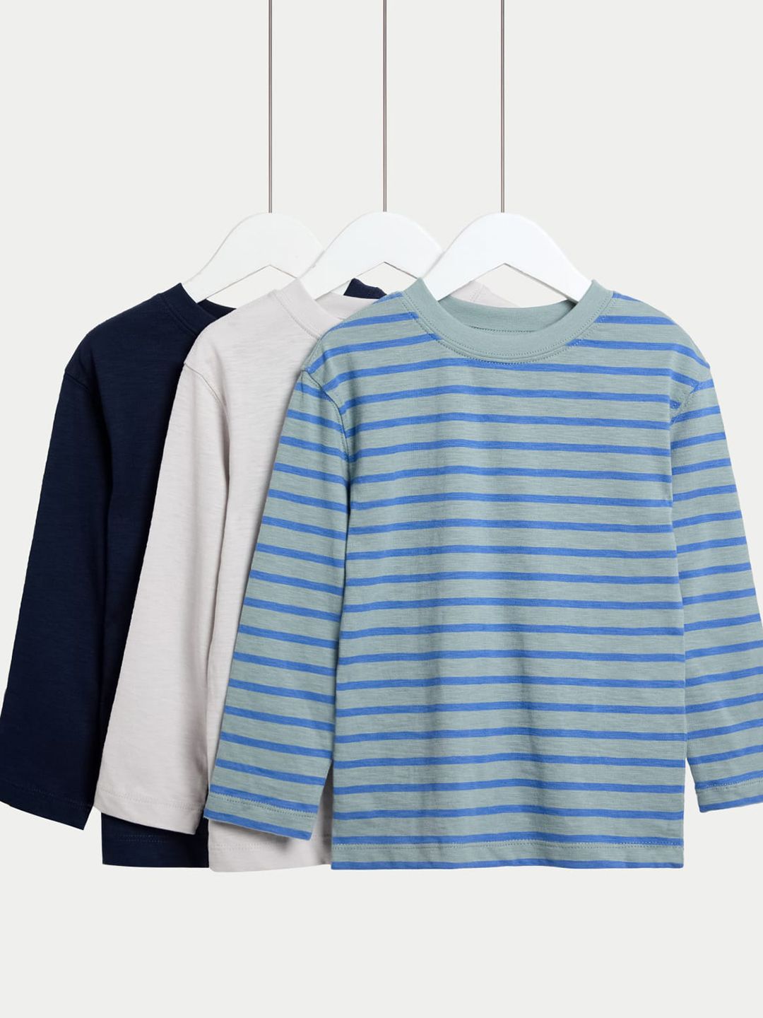 Marks & Spencer Boys Pack Of 3 Printed Pure Cotton T-shirt