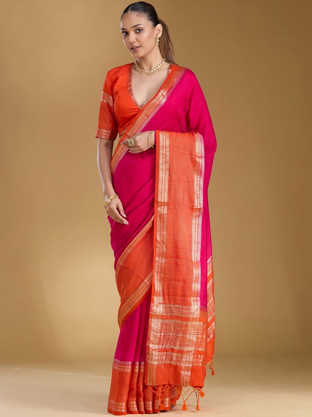 Koskii Zari Art Silk Saree