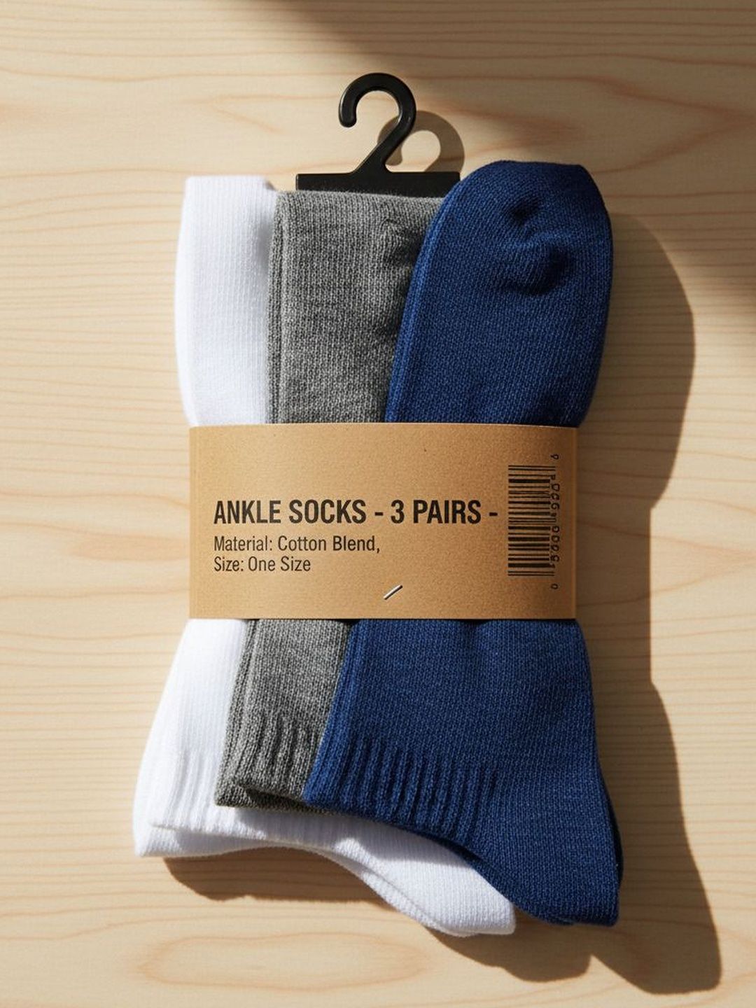 Moda Rapido Men Pack Of 3 Cotton Ankle Length Socks-picture-32