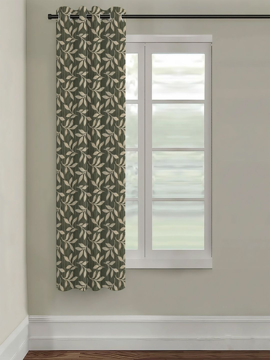 Aura Grey Floral Room Darkening Door Core-picture-24