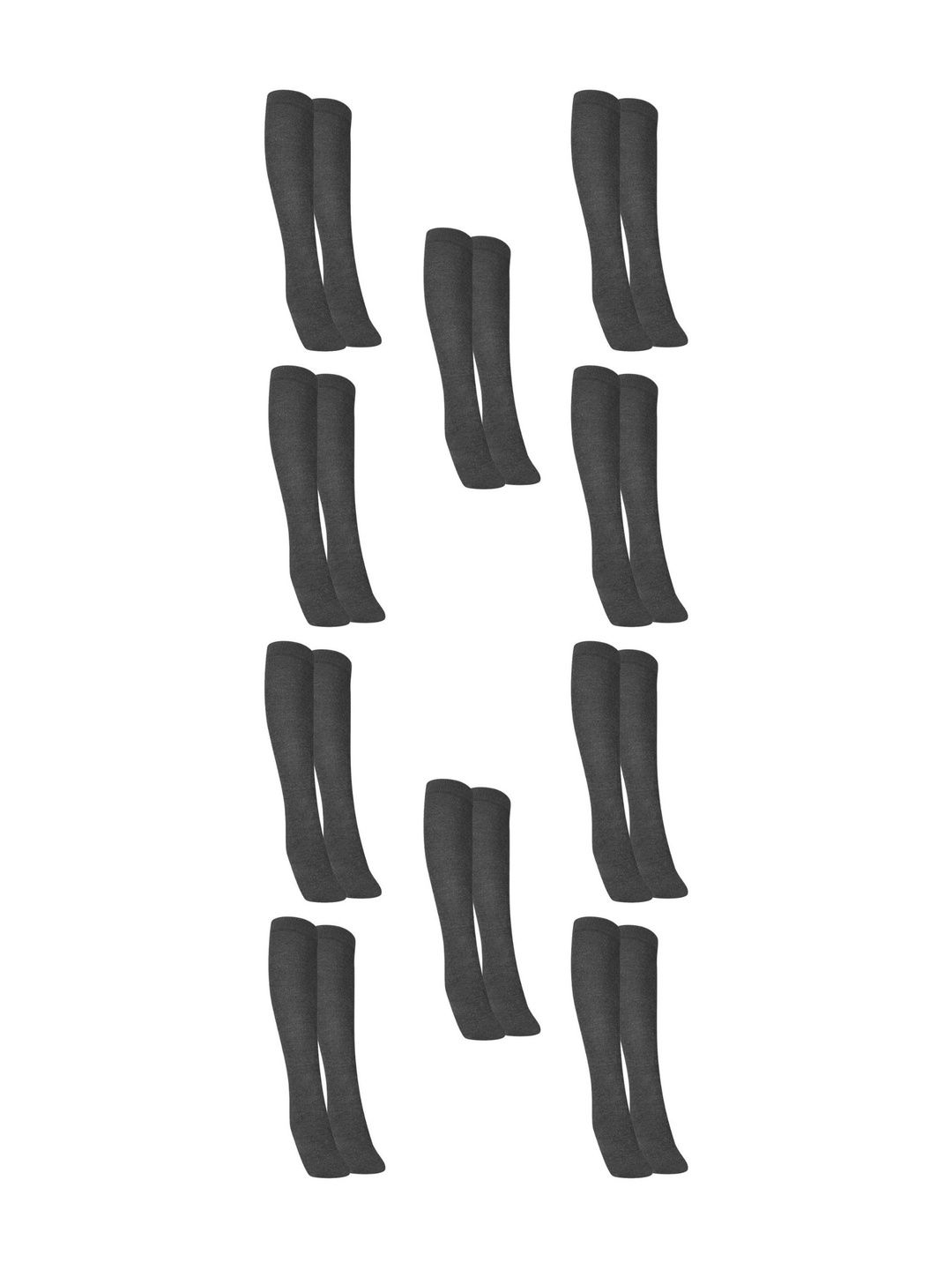 MUKHAKSH Men Pack Of 10 Cotton Knee Length Socks-picture-45