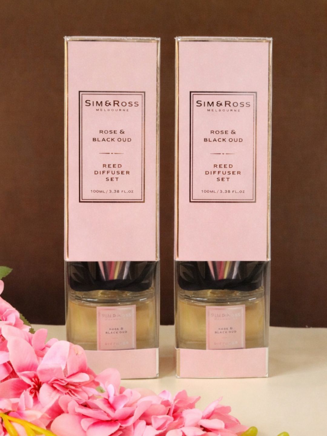 Sim & Ross Pink Rose & Black Oud 2Pcs Aroma Oil Diffusers - 100 ml Each-picture-35