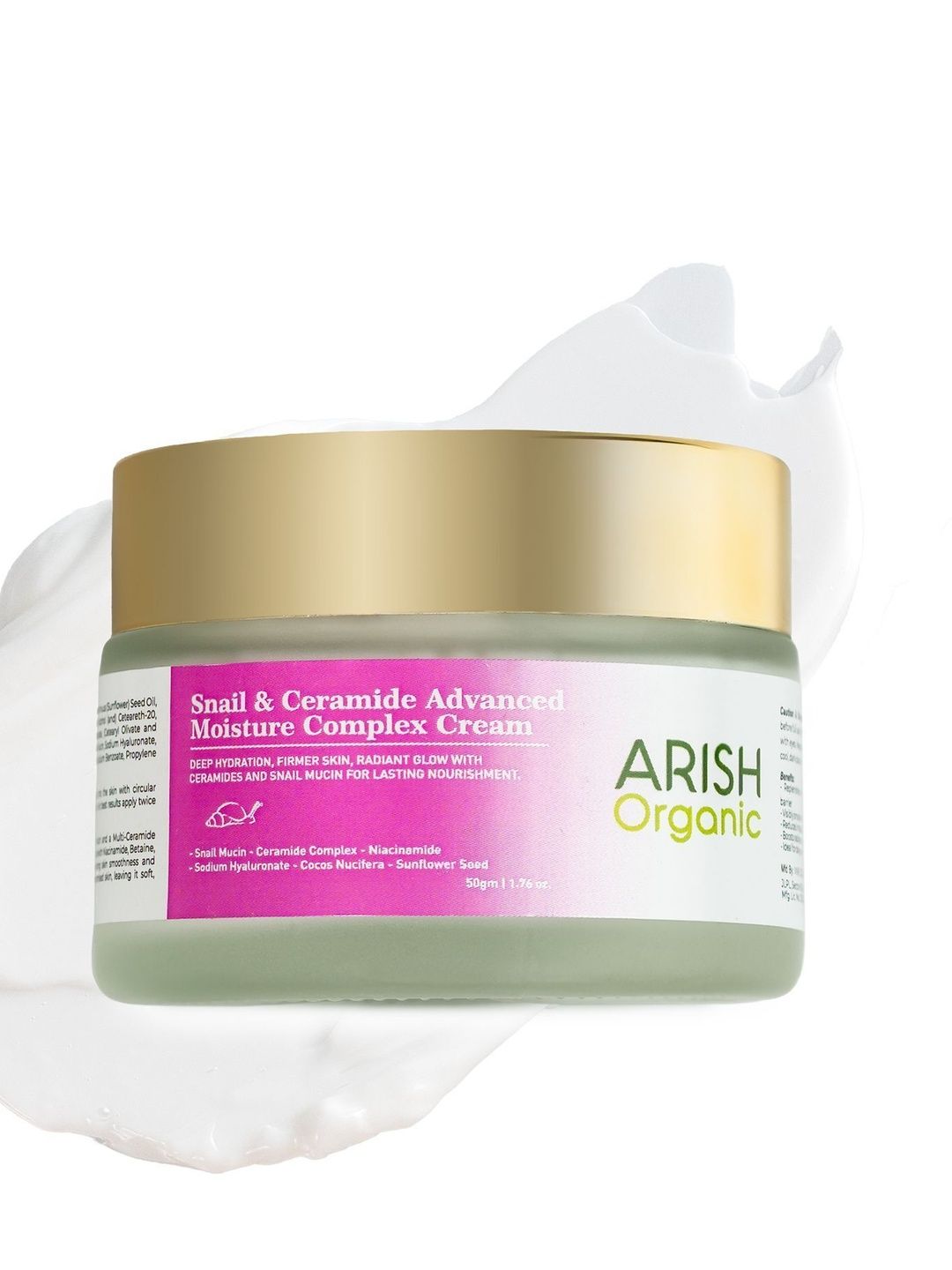 ARISH BIO-NATURAL Snail & Ceramide Advanced Moisture Complex Cream - 50 g-image-49