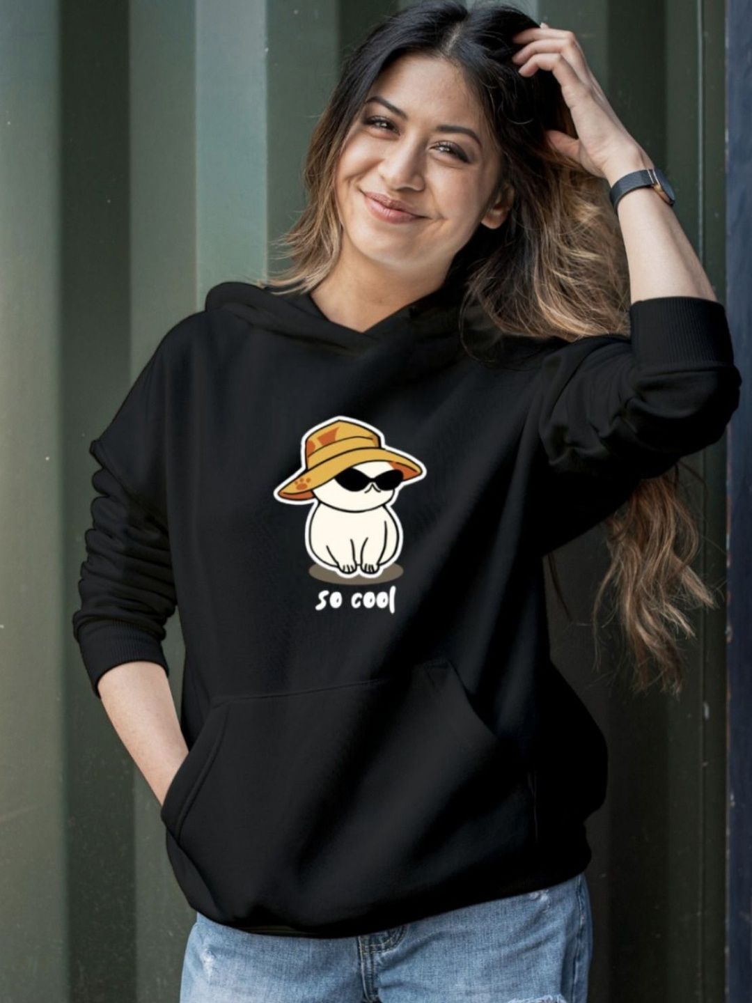 KASHIANXSTYLE Women Printed Hooded Sweatshirt-picture-31