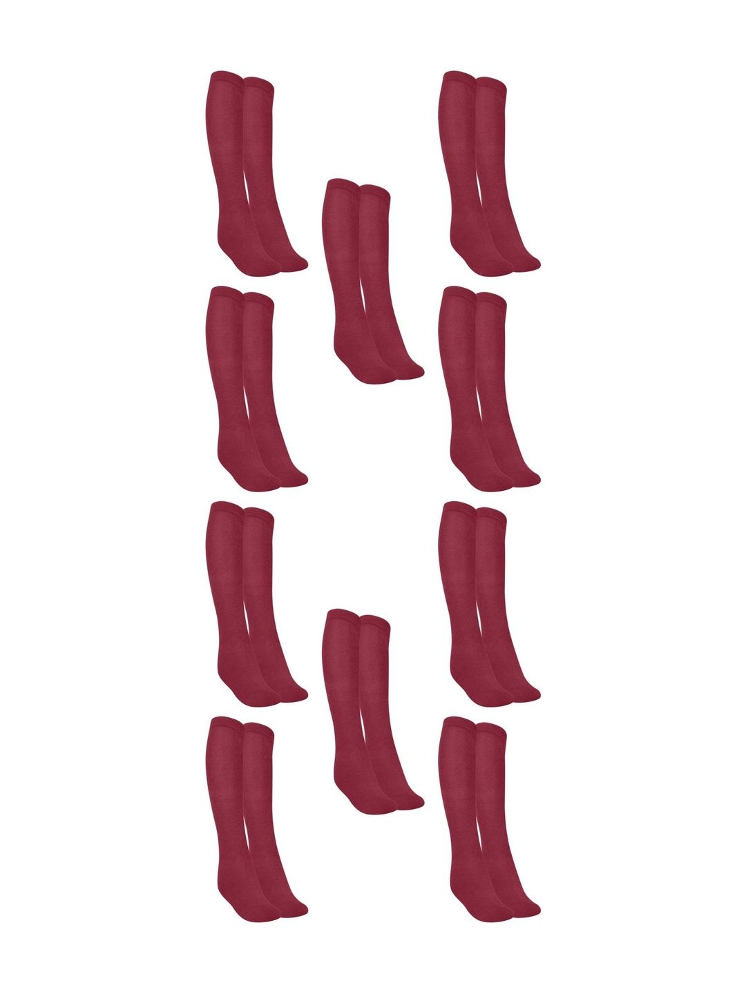 MUKHAKSH Men Pack Of 10 Knee Length Socks-picture-42