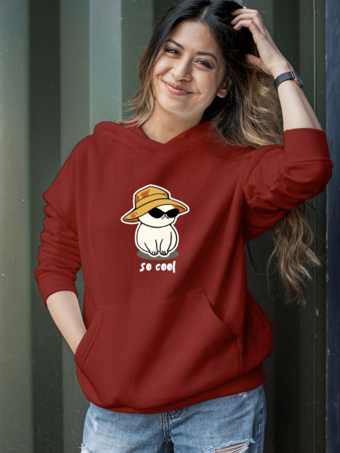 KASHIANXSTYLE Women Printed Hooded Sweatshirt-picture-29