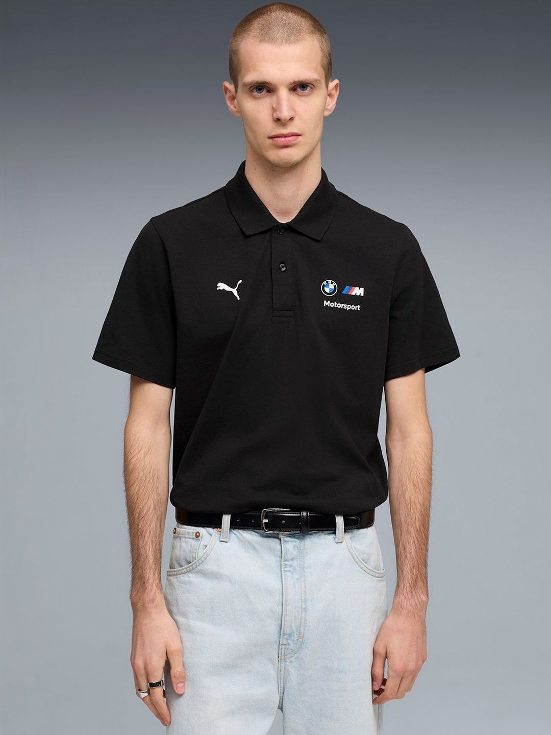 puma motorsport BMW M Motorsport Essentials Men's Logo Print Polo T-shirt-picture-15