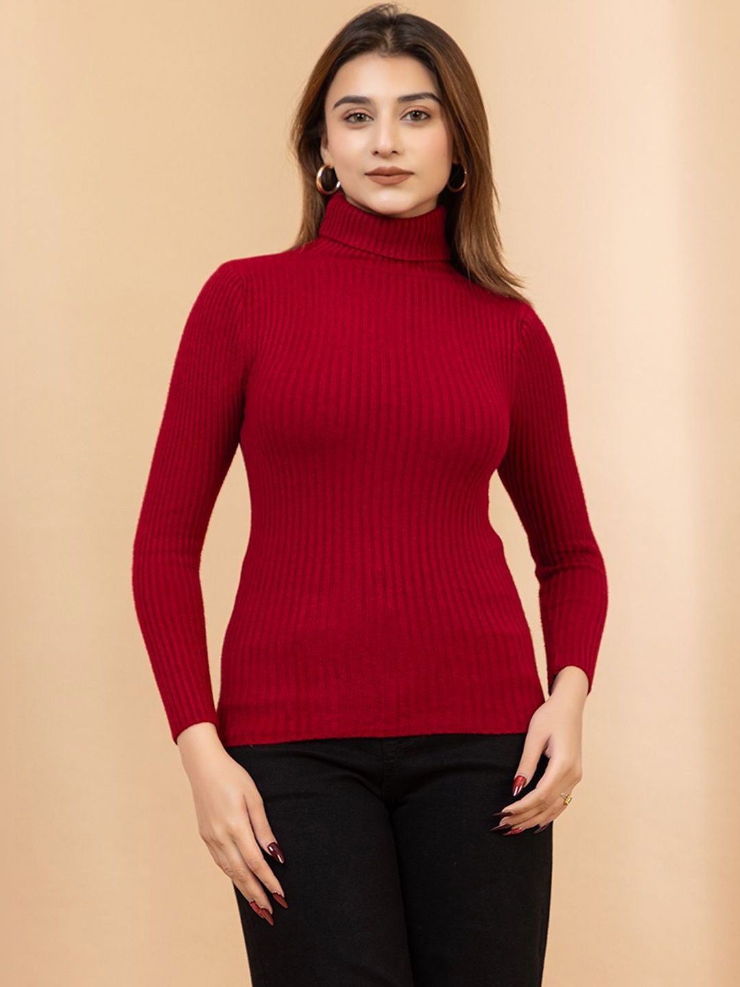 all about you Women Ribbed Woollen Pullover-picture-31