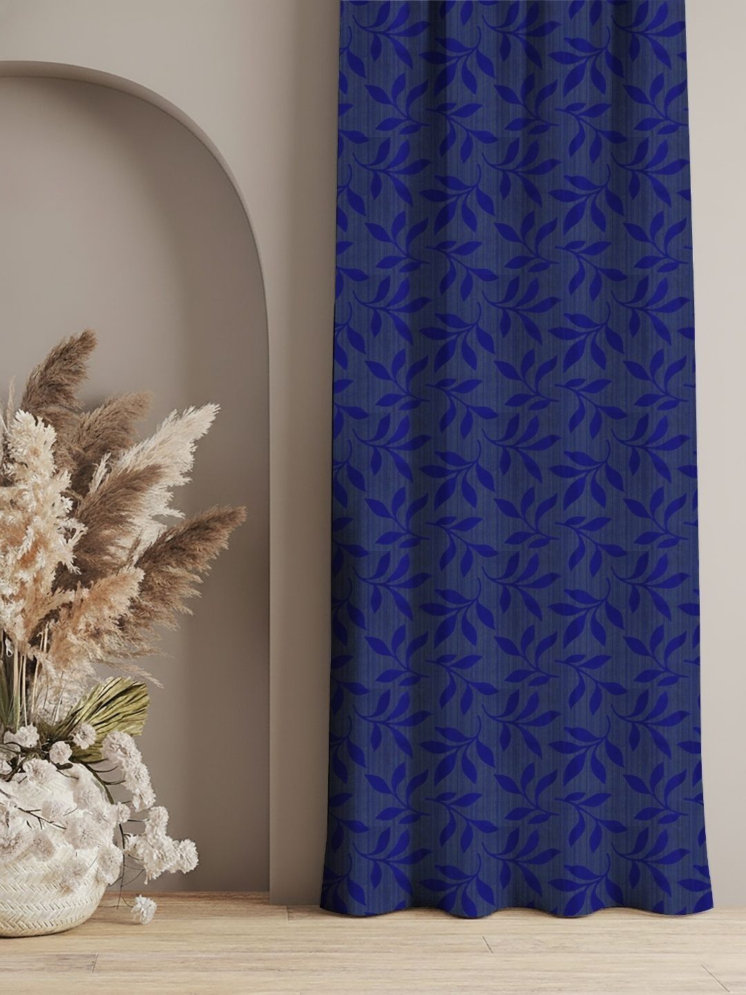 Aura Blue Floral Room Darkening Door Core-image-33