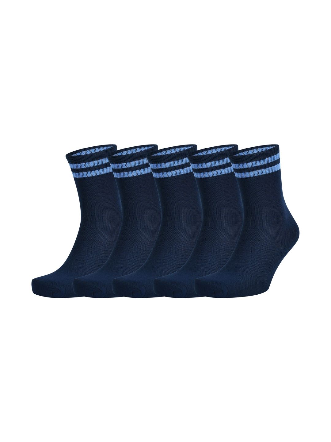 bizala Kids Pack Of 5 Cotton Calf Length Socks-picture-22