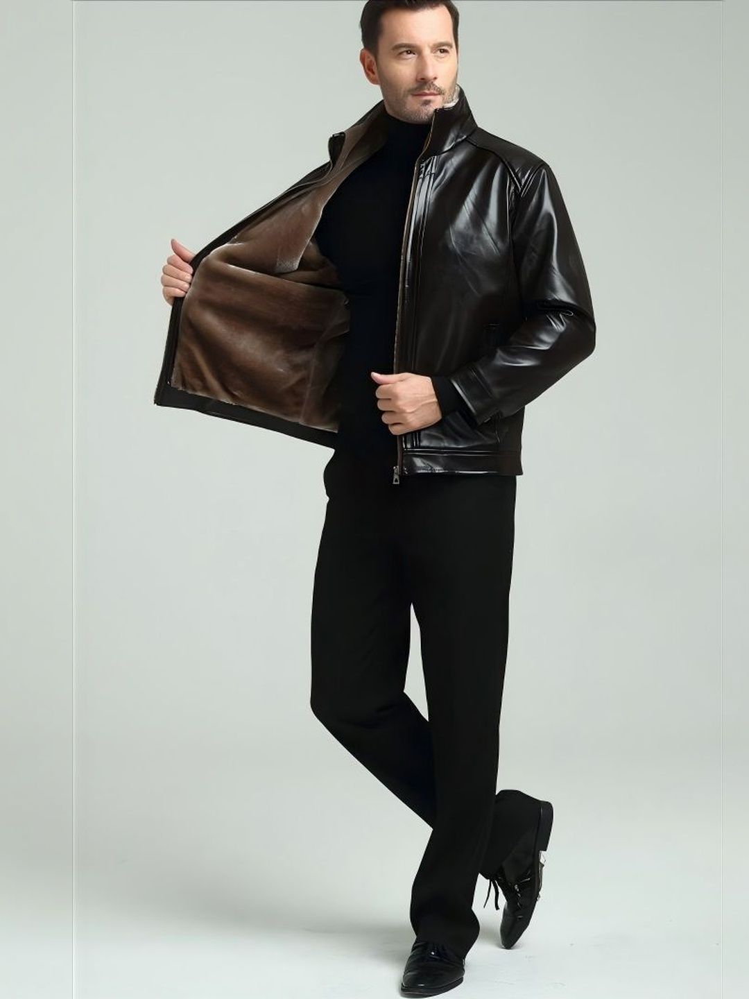 HERE&NOW Women Leather Jacket-picture-48