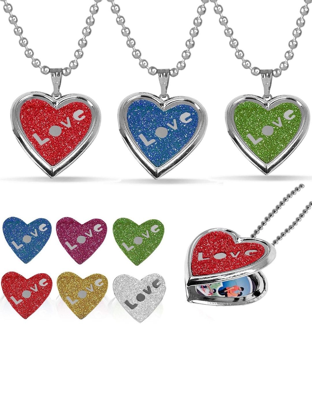 De-Ultimate Heart Shaped Pendants with Chains-picture-11