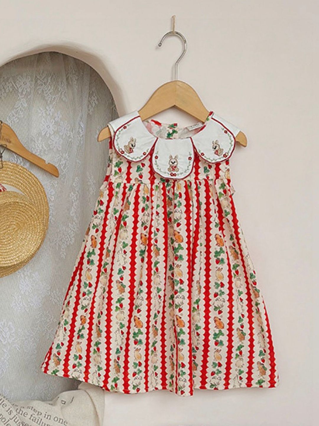 LULU & SKY Print Peter Pan Collar A-Line Dress-picture-55