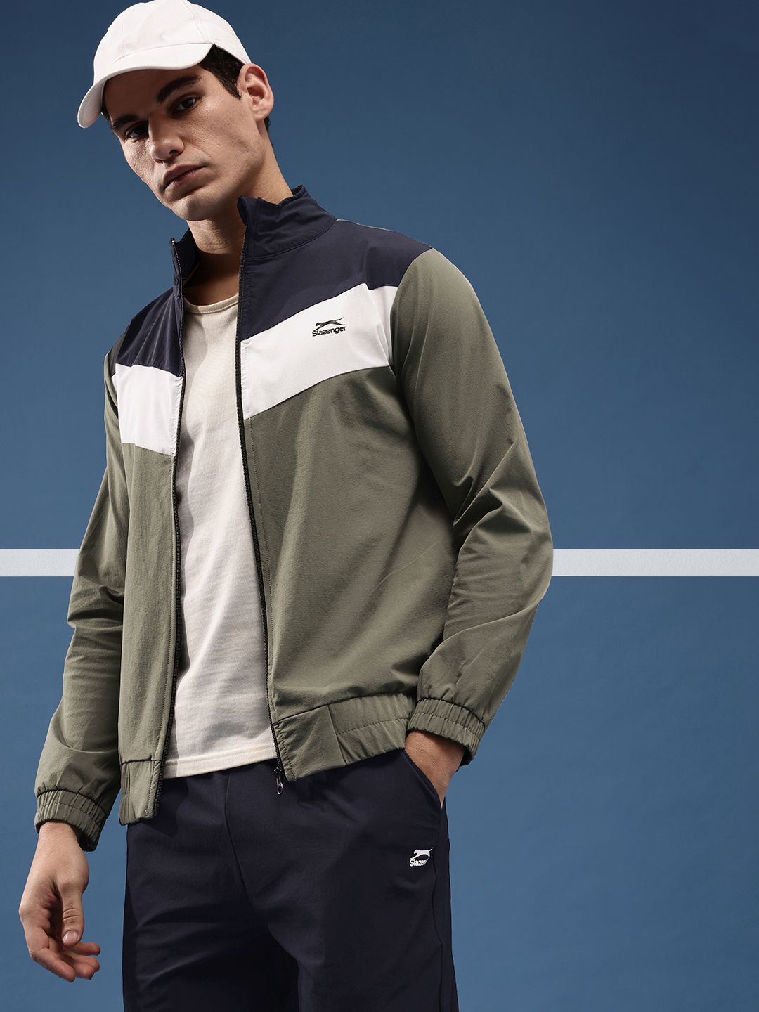 Slazenger Colourblocked Mock Collar Tracksuit-picture-53