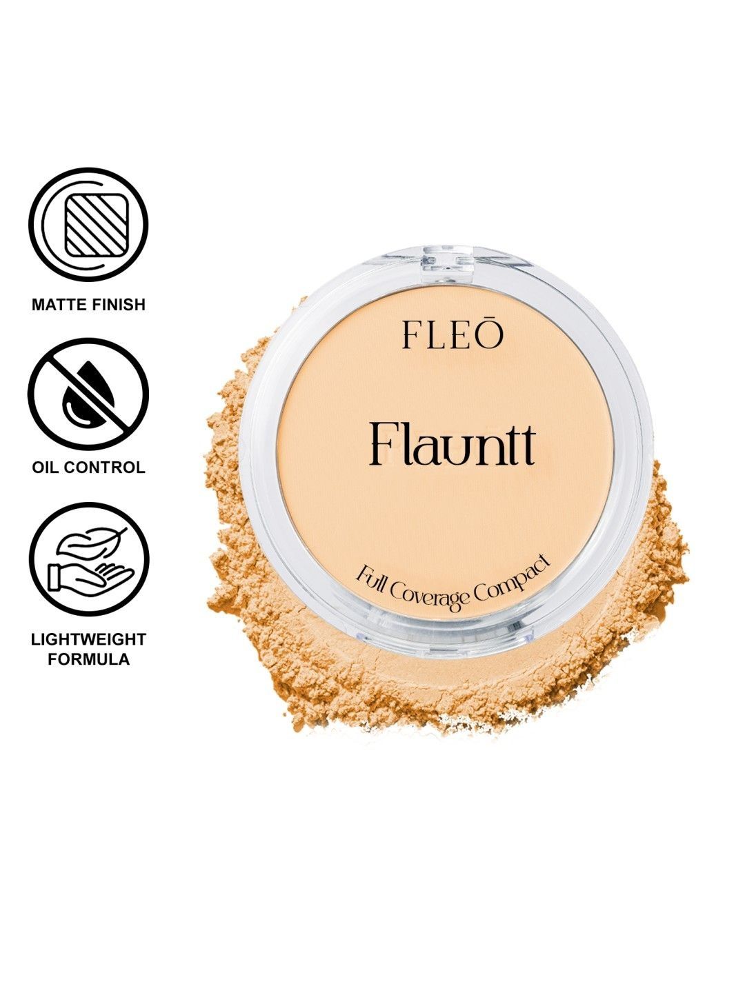 FLEO Flauntt Full Coverage & Long Lasting Compact - Sand 02-picture-37