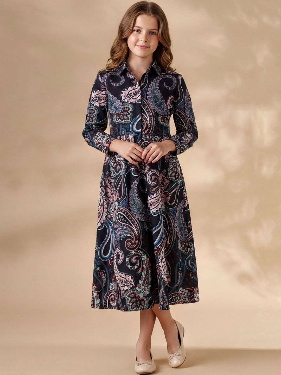 HELLCAT Floral Print A-Line Midi Dress-picture-37