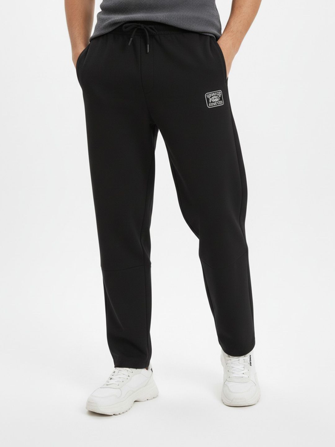 glitchez Men Embroidered Relaxed Fit Track Pants-picture-36
