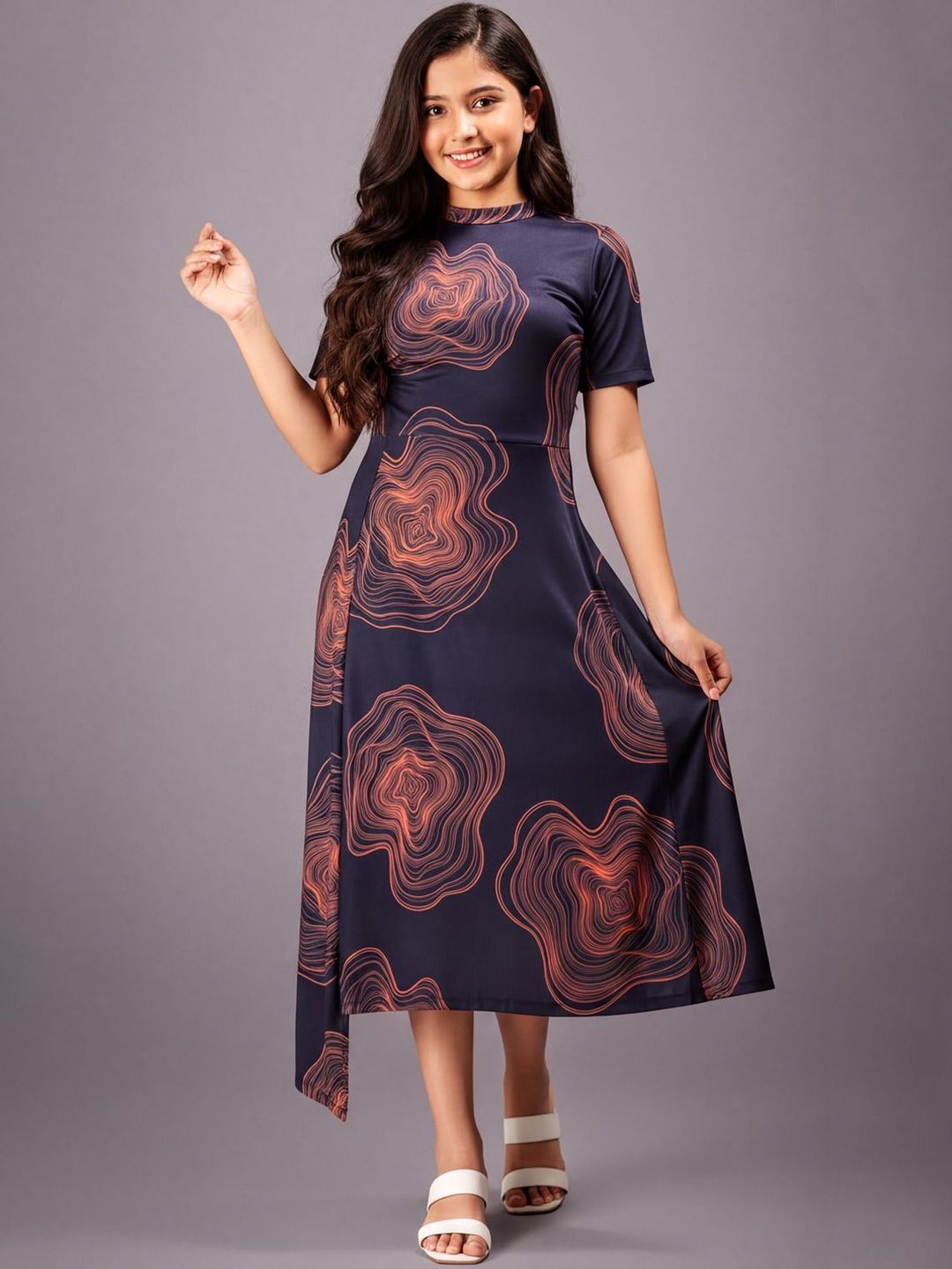 HELLCAT Floral Print A-Line Maxi Dress-picture-43