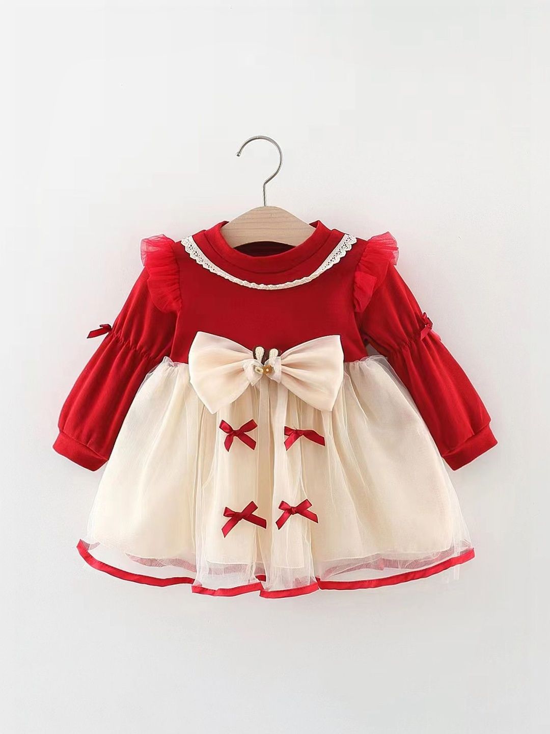 LULU & SKY Colourblocked Fit & Flare Dress-picture-48